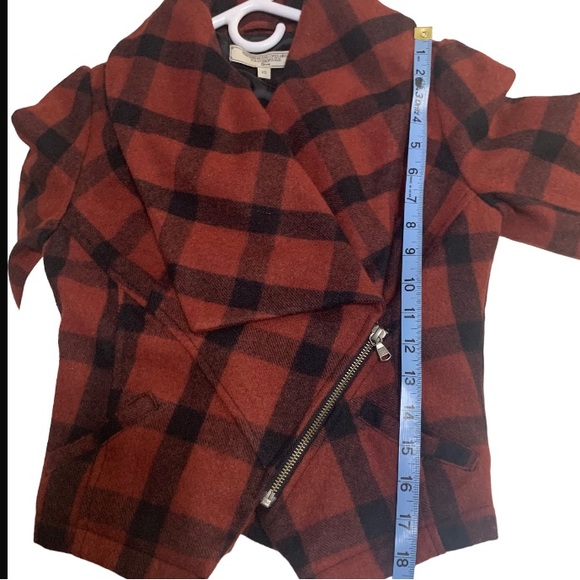 ANTHROPOLOGIE PLAID WOOL Jacket What comes Around Goes Around Sz XS - Picture 11 of 11